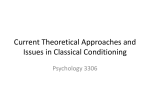 Current Theoretical Approaches and Issues in Classical Conditioning