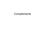 Complements - Oxford School District