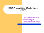 ICU Prescribing Made Easy 2017