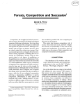 Forests, Competition and Succession