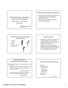 Movement System Impairment Syndromes