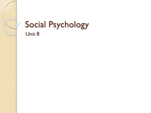 Social Psychology