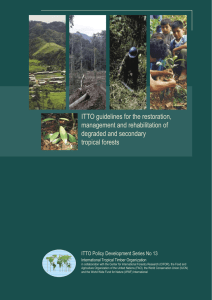 ITTO guidelines for the restoration, management and rehabilitation of