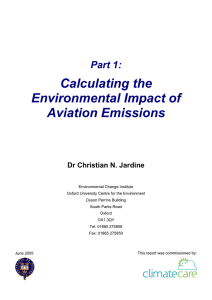 Calculating the Environmental Impact of Aviation