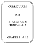 Statistics and Probability - Grades 11-12