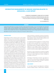 interceptive management of midline diastema related to mesiodens