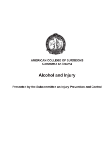 Alcohol and Injury - American College of Surgeons