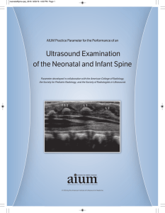 Ultrasound Examination of the Neonatal and Infant Spine