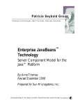 Enterprise JavaBeans Technology