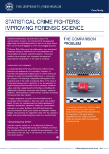 CSE Statistical crime fighters: improving forensic science