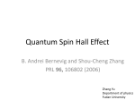 Quantum Spin Hall Effect