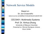 Network Service Models - University of Missouri