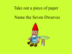 Name the Seven Dwarves - BowkerPsych