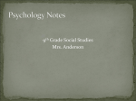 Psychology Notes - www .alexandria .k12 .mn .us