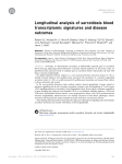 Longitudinal analysis of sarcoidosis blood transcriptomic signatures