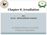 Chapter 8. Irradiation - E-Learning/An