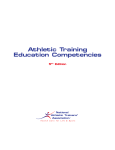 2011 Athletic Training Education Competencies