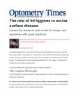 The role of lid hygiene in ocular surface disease