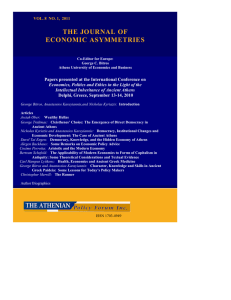 THE JOURNAL OF ECONOMIC ASYMMETRIES