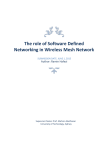 The role of Software Defined Networking in Wireless Mesh