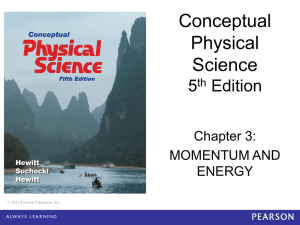 Momentum and Energy