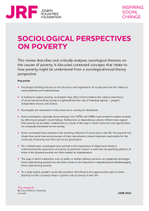 Sociological perspectives on poverty