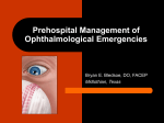 Ophthalmological Emergencies