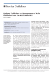 Updated Guidelines on Management of Atrial Fibrillation