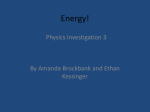 Energy! - amandabrockbankphysics10