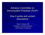 Advisory Committee on Immunization Practices (ACIP) How it works