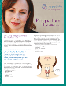 Postpartum Thyroiditis - Hormone Health Network