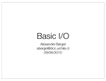 Basic I/O - U