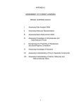 APPENDIX 2 1 ASSESSMENT OF STUDENT LEARNING BROAD