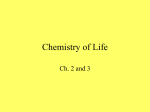 Chemical Basis of Life