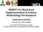 RDBPCT for Black Seed Supplementation in Asthma