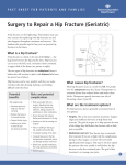 Surgery to Repair a Hip Fracture (Geriatric)