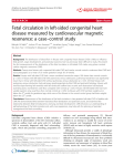 Fetal circulation in left-sided congenital heart disease measured by