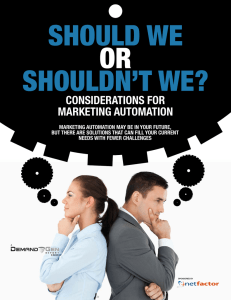 considerations for marketing automation