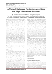 A Mutual Subspace Clustering Algorithm for High Dimensional