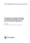 Contemporary strategic marketing communications practices for arts