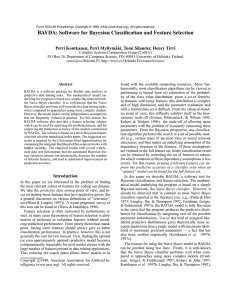 BAYDA: Software for Bayesian Classification and Feature Selection