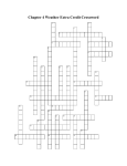 Chapter 4 Weather Extra Credit Crossword