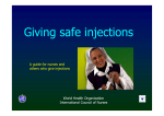 Giving safe injections