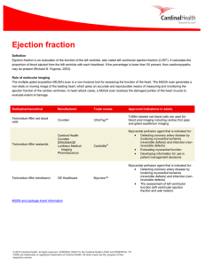 Nuclear Medicine: Ejection Fraction