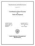 Contribution of Rural Economy - Xavier Institute of Management