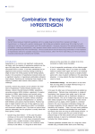 Combination therapy for HYPERTENSION