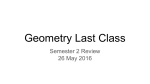 Geometry Last Class