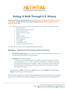 Voting: A Walk Through US History