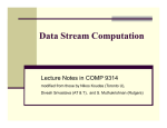 Data Stream Computation(1)