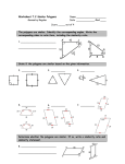 Worksheet 7.2 Similar Polygons